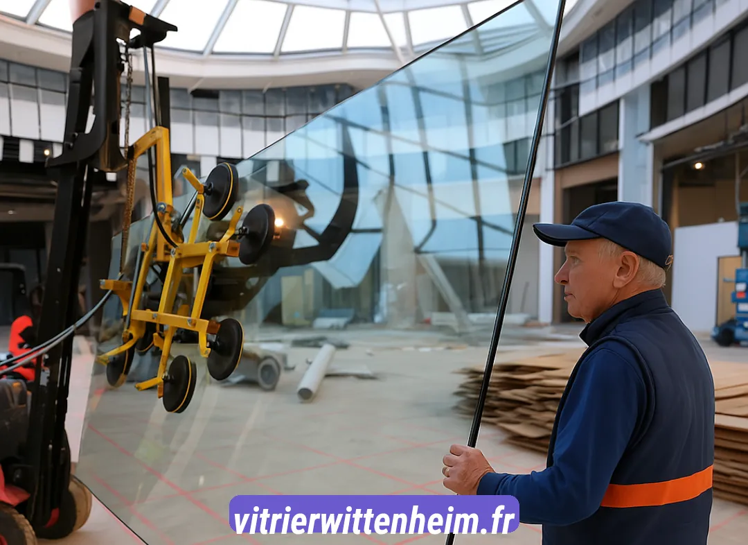 Remplacement de vitrine magasin Wittenheim